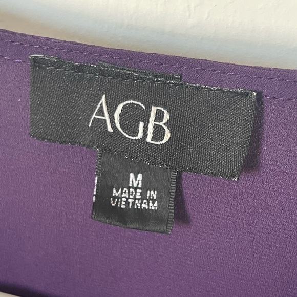 AGB Women's Deep Purple Embellished Blouse - Picture 4 of 5